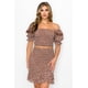 thumbnail image 1 of Conjunto de Top y Falda con Estampado de Volantes Fruncidos, 1 of 6