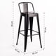 thumbnail image 3 of Piso de Bar Tolix con Respaldo, 3 of 6