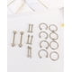 thumbnail image 3 of Pack 16 Piercing Plateado Set Tragus Septum Industrial Nostril Helix, 3 of 3