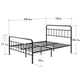 thumbnail image 3 of Base de cama de metal negra FLORENCE Zinus King 180x200x36cm, 3 of 5