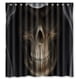 thumbnail image 1 of Cortina de ducha de calavera con ganchos, tamaño 66 x 72 pulgadas, 1 of 3