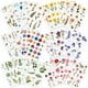 thumbnail image 1 of Pegatinas Knaid con diseño de flores prensadas, 486 piezas, 36 hojas, 1 of 3