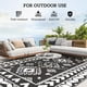 thumbnail image 5 of Alfombra de exterior Outsunny, impermeable, 240 cm x 300 cm, blanco y negro, 5 of 9