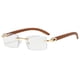 thumbnail image 1 of Trendy Men's Frameless Rectangle Sunglasses with UV400 Protection, 1 of 5