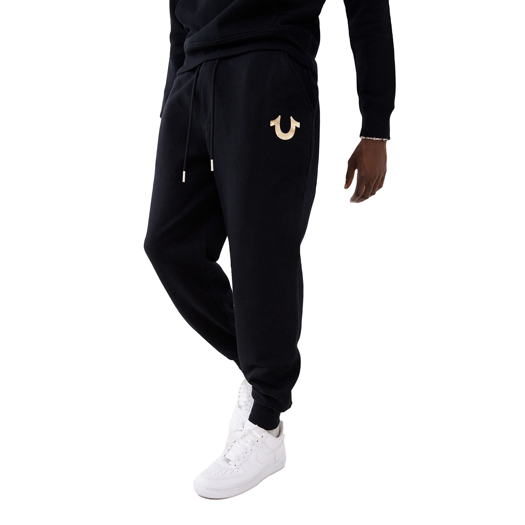 Pantalones Jogger True Religion Herradura Metálica Negro Jet 2xl