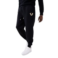 Pantalones Jogger True Religion Herradura Metálica Negro Jet 2Xl