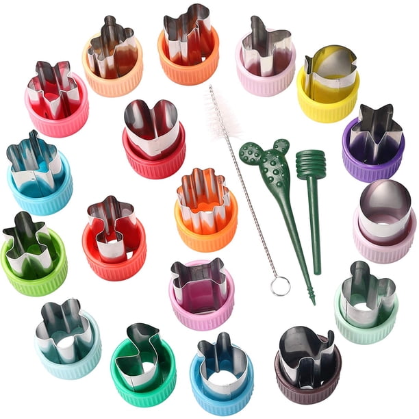 Cortadores de Galletas LAXIZAR 18 piezas 2,5 cm Acero Inoxidable