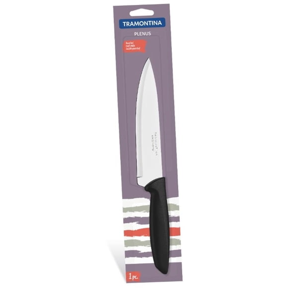 Cuchillo Para Chef Plenus 1 Pieza Acero Inoxidable - Pp Negro