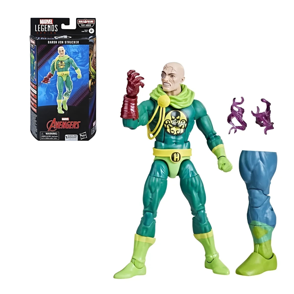 Figura De Acción Marvel Legends Series Avengers Baron Von Strucker
