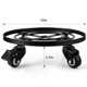 thumbnail image 2 of Plant Caddy AMAGABELI GARDEN & HOME de metal con ruedas de 30 cm, 2 of 9