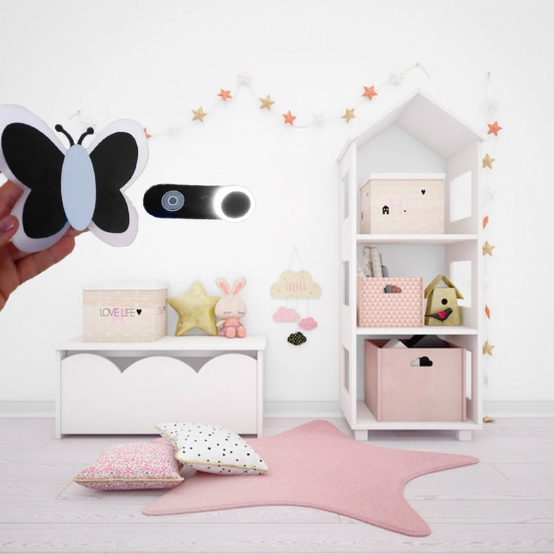 Genérico - Aplique Pared Mariposa Nocturna Led Niños Bebes Lau