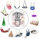 thumbnail image 4 of Juego de perchas giratorias Dakzhou de acero inoxidable con capacidad de 1500 libras, 4 of 7