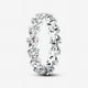 thumbnail image 1 of Anillo Pandora Banda de Corazones Claros con Caja de Regalo Talla 8.5, 1 of 5