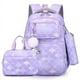 thumbnail image 1 of 3pcs/Set Fish Scale Print Kid Backpack With Mermaid pendant Girl waterproof School Bag Children Schoolbag For teenage girls, 1 of 3