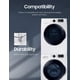 thumbnail image 3 of Kit de apilamiento SAMSUNG para lavadora y secadora de carga frontal de 24 pulgadas, 3 of 5