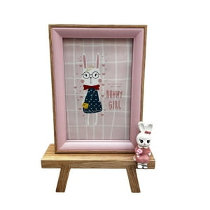 Kivara - Marco Foto Infantil Portaretrato 10X15Cm Rosa Atril Beige