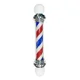 thumbnail image 1 of Letrero Poste De Barberia Y Peluqueria Con Luz Giratoria 2 Faros Blanco, 1 of 3