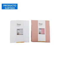 Cortina De Baño Emboss Solido 180X180Cm Surtido Poliestireno  Haus