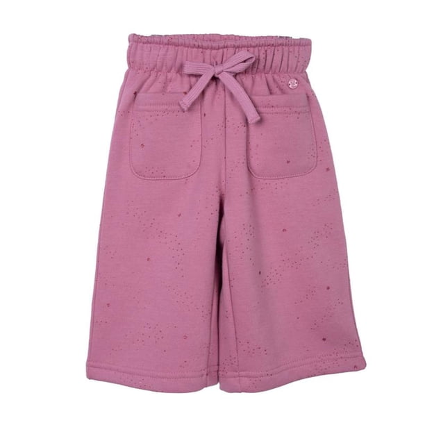 Pantalón Buzo Bebé Niña Brillos Rosado Oscuro