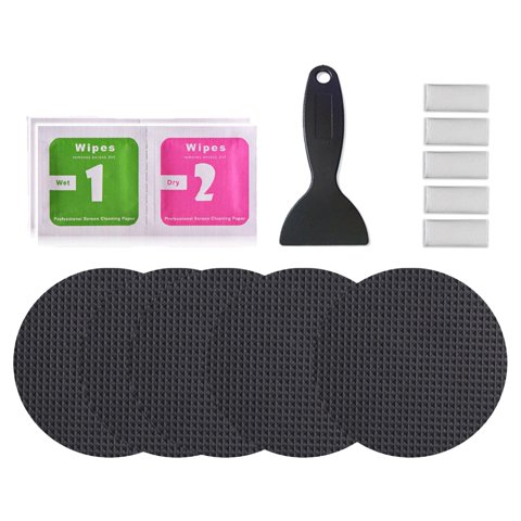 Ioensy - Parches De Reparación De Trampolín Fuerte Cubierta De Orificio De Fijación Cinta Duradera 4 ""X 4"" 5 Pcs