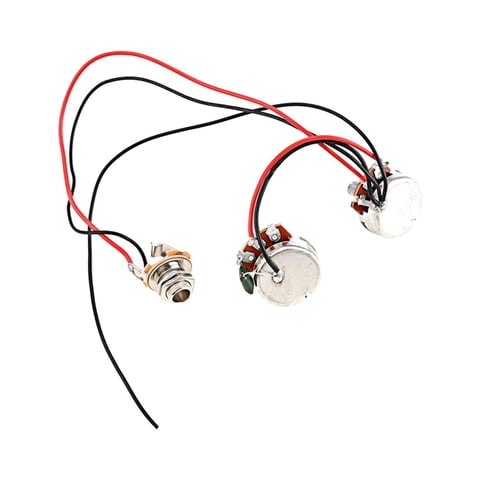 Bothyi - Potenciómetro De Guitarra Cableado De Circuito Completo Duradero Para Reemplazo De Bajo
