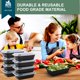 thumbnail image 5 of Recipientes para preparación de comidas vivigu, 38 onzas, reutilizables, 50 unidades, sin BPA, 5 of 7