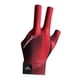 thumbnail image 4 of Guantes De Tres Dedos Guantes De Billar Mano Izquierda Práctica Guantes De Dedos Separados Negro Rojo, 4 of 5