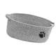 thumbnail image 4 of Cesta de almacenamiento de cuerda tejida con asas, organizador vacío, diseño apilable, cesta pequeña para artículos diversos del hogar, multiusos y ad Gris, 4 of 5