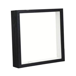 Magideal - Marco De Caja De Sombra Decoración De Mesa Decoración De Pared De Madera Marco De Flores Secas Soporte De Exhibición De Flores Secas Marco De Caja De Negro