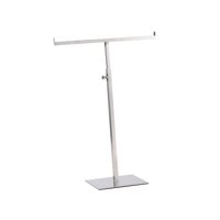 Magideal - Soporte De Exhibición En Forma De T Para Collares Largos, Soporte De Joyería Colgante, Soporte De Exhibición De Cartera De Mesa, Torre De Joyería Para Plata Cepillada