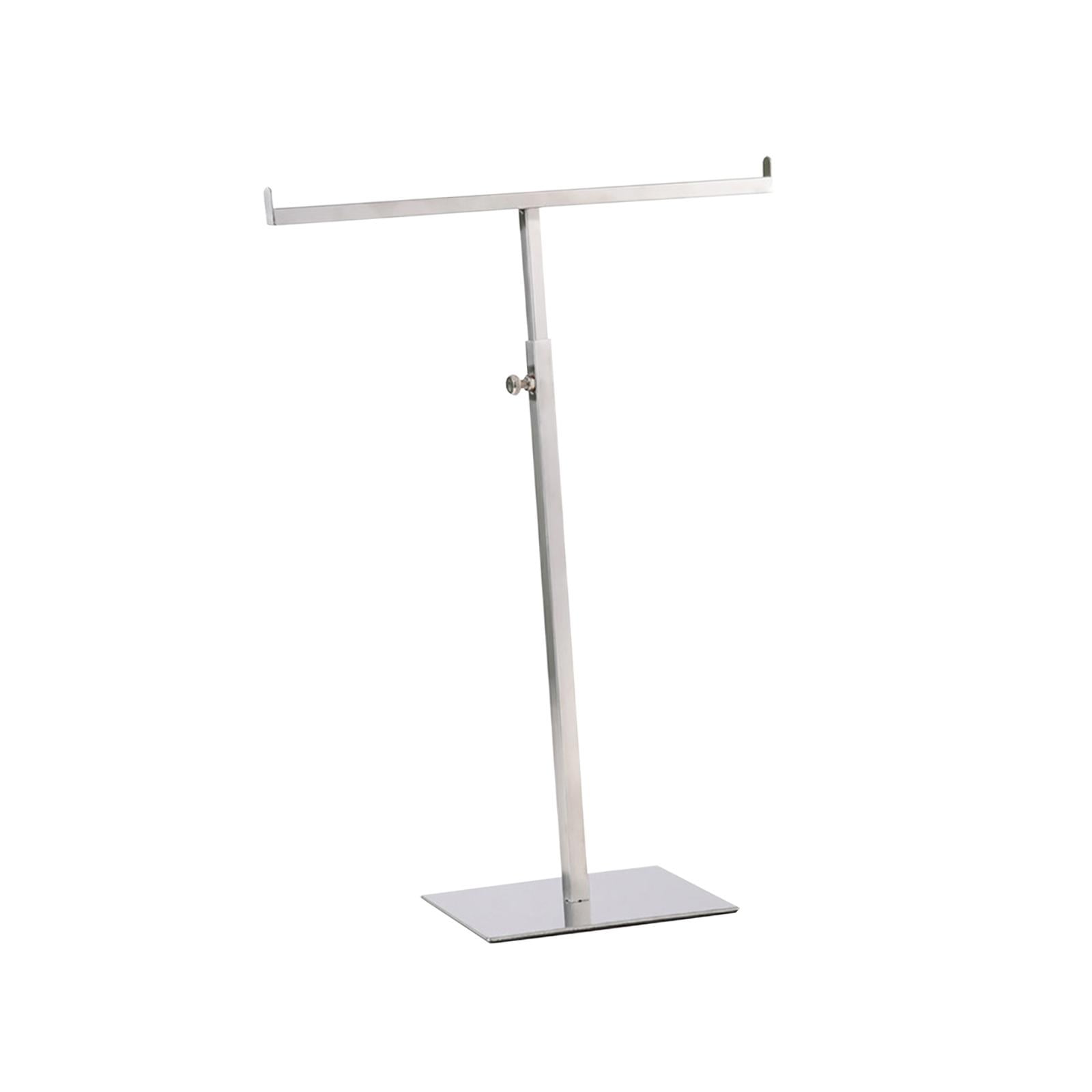 Magideal - Soporte De Exhibición En Forma De T Para Collares Largos, Soporte De Joyería Colgante, Soporte De Exhibición De Cartera De Mesa, Torre De Joyería Para Plata Cepillada