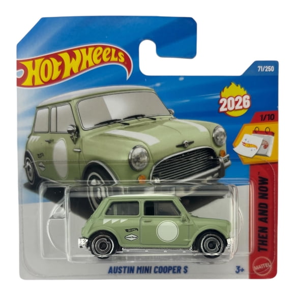 Auto de Juguete Diecast Hot Wheels Austin Mini Cooper S Verde