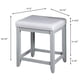 thumbnail image 5 of Silla de Tocador para Maquillaje Crosley Furniture Vista Vintage Gris, 5 of 5