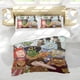 thumbnail image 5 of Siete Pequeños Monstruos Conjunto de sábanas temático, trío de piezas, cómodo y amigable con la piel, diseño único, regalo de decoración para el hogar para familiares, amigos y fans,135cm *200cm, 5 of 6