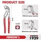 thumbnail image 3 of Alicates Arrow Fastener 30 cm ajuste rápido con mordaza en V, 3 of 8