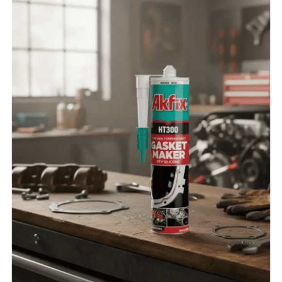 Silicona Alta Temperatura 310 Ml. Roja Ht300 Axfix