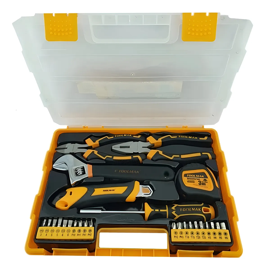 Genérico - Set Kit Juego De Herramientas Manuales 26 Piezas Toolmak Color Único Color