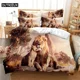thumbnail image 1 of Deep Lion Bedding Set Duvet Cover Set Bedding Digital Printing Bed Linen Size Bedding Set Fashion Design Bed Sheets, 1 of 5