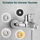 thumbnail image 5 of Brida para brazo de ducha BathAce de acero inoxidable dorado de 2 cm, 5 of 6