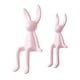 thumbnail image 3 of 2 Estatuas Decorativas De Conejo Sentado De Cerámica Para Estante, Adorno Para Sala De Estar, 3 of 5