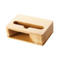 Magideal - Titular De Teléfonos Móviles, Decoración De Teléfonos Móviles De Madera Universal, Música De Escritorio, Soporte De Teléfonos Inteligentes, Soporte Pa