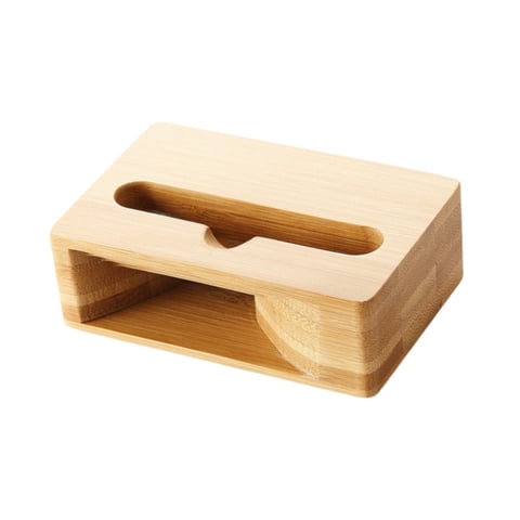 Magideal - Titular De Teléfonos Móviles, Decoración De Teléfonos Móviles De Madera Universal, Música De Escritorio, Soporte De Teléfonos Inteligentes, Soporte Pa