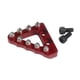 thumbnail image 3 of Palanca del pedal del freno trasero, punta de escalón, aleación de aluminio, fácil instalación, premium, profesional, con tornillos, placa de punta de Rojo, 3 of 5
