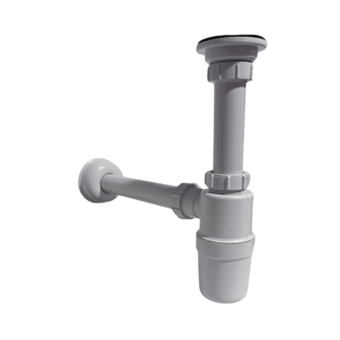 Aquakit - Sifon Lavamano Standard 1 1/4 Con Desague Repuesto Completo