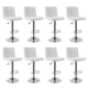 thumbnail image 1 of Pack 8 Sillas Taburete Tipo Bar Ajustable 60-80cm con Respaldo blanco, 1 of 7