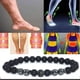 thumbnail image 1 of Tobillera de obsidiana negra antihinchazón, 2 tobilleras magnéticas para pérdida de peso, pulsera de cuentas de obsidiana, regalos para hombres y mujeres, 1 of 6