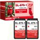 thumbnail image 1 of Cartucho de tinta SYEKOW SL-870-1 XXL rojo fluorescente 18 ml, 1 of 6