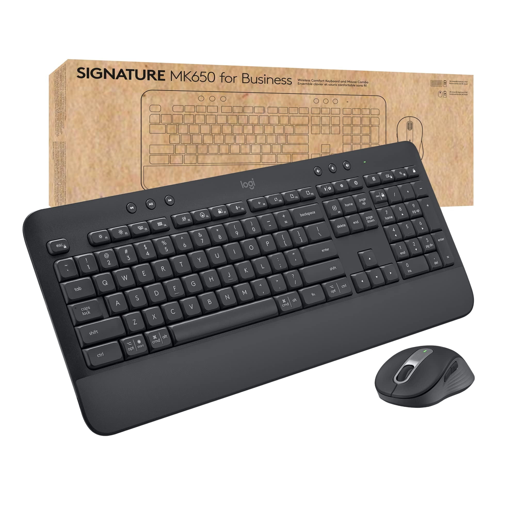 Combo De Ratón Y Teclado Inalámbricos Logitech Signature Mk650