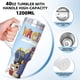 thumbnail image 5 of Carreras Locas Vaso aislado de acero inoxidable con asa, diseño temático, regalo para familia, amigos y fans; incluye pajita y encaja en el portavasos estándar, 40 oz, 5 of 6