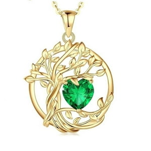Collar Heshpaws Tree Of Life Birthstone Necklace